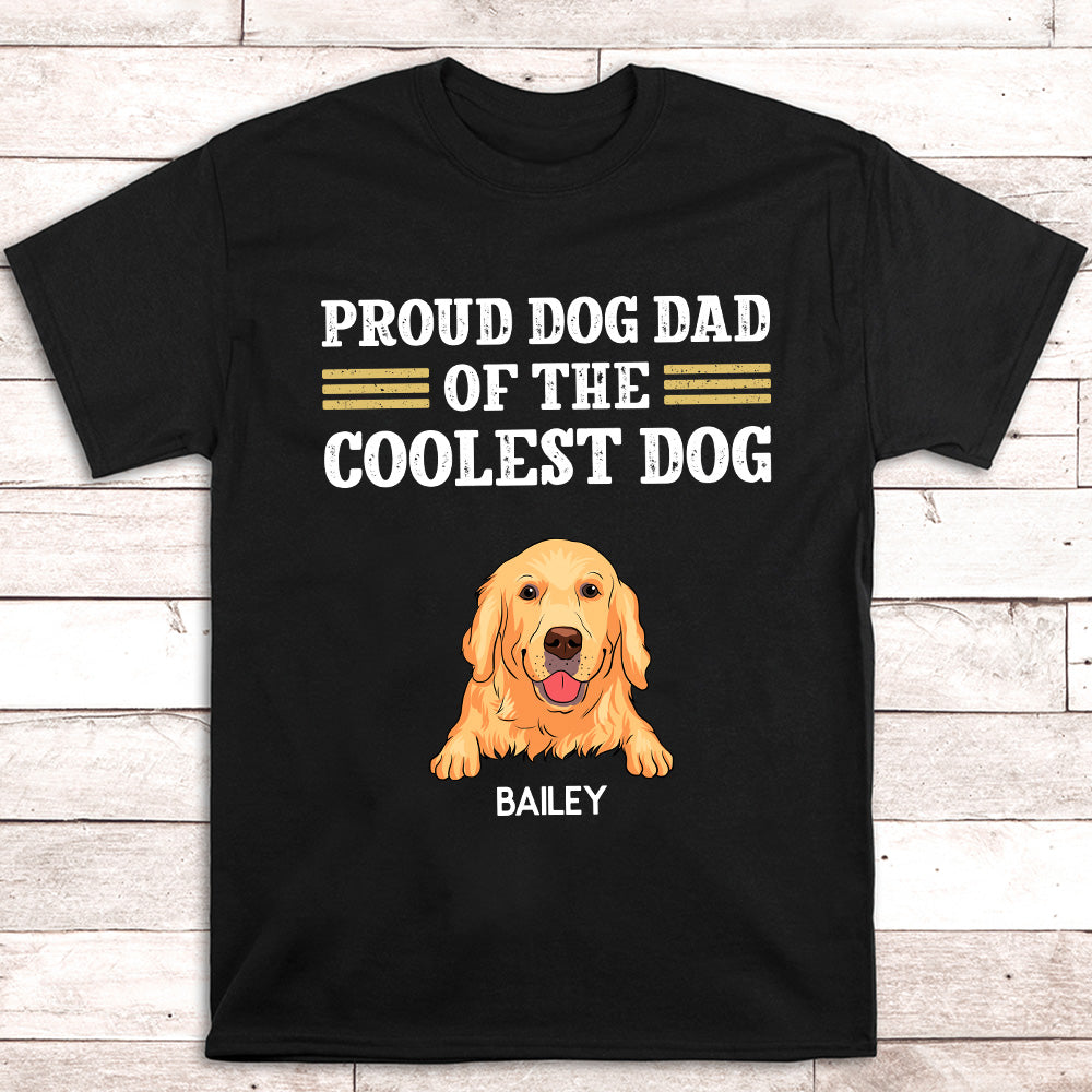 Customizable Unisex 'Proud Dog Dad' T-shirt - Ideal Gift for Pet Lovers