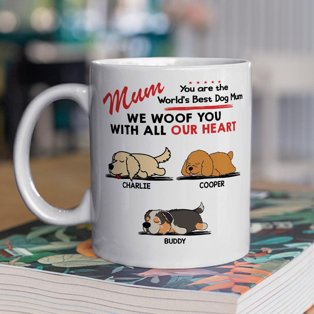Woof All My Heart - Exquisitely Personalized Custom Coffee Mug for Pet Lovers