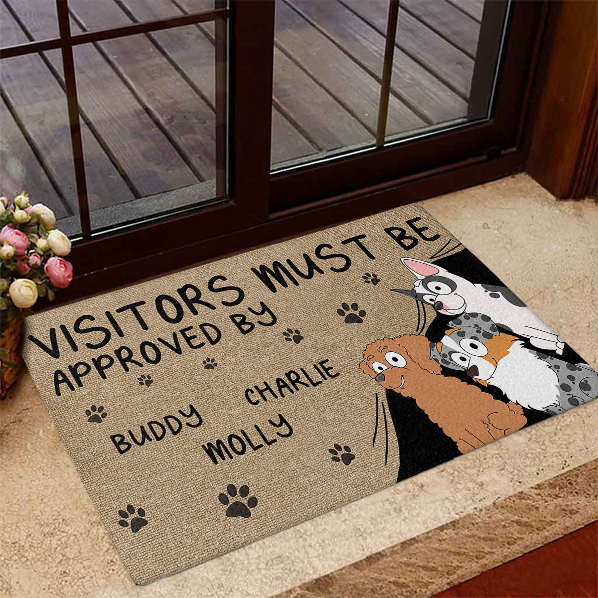 Dog-Approved Personalized Custom Doormat for Pet Lovers