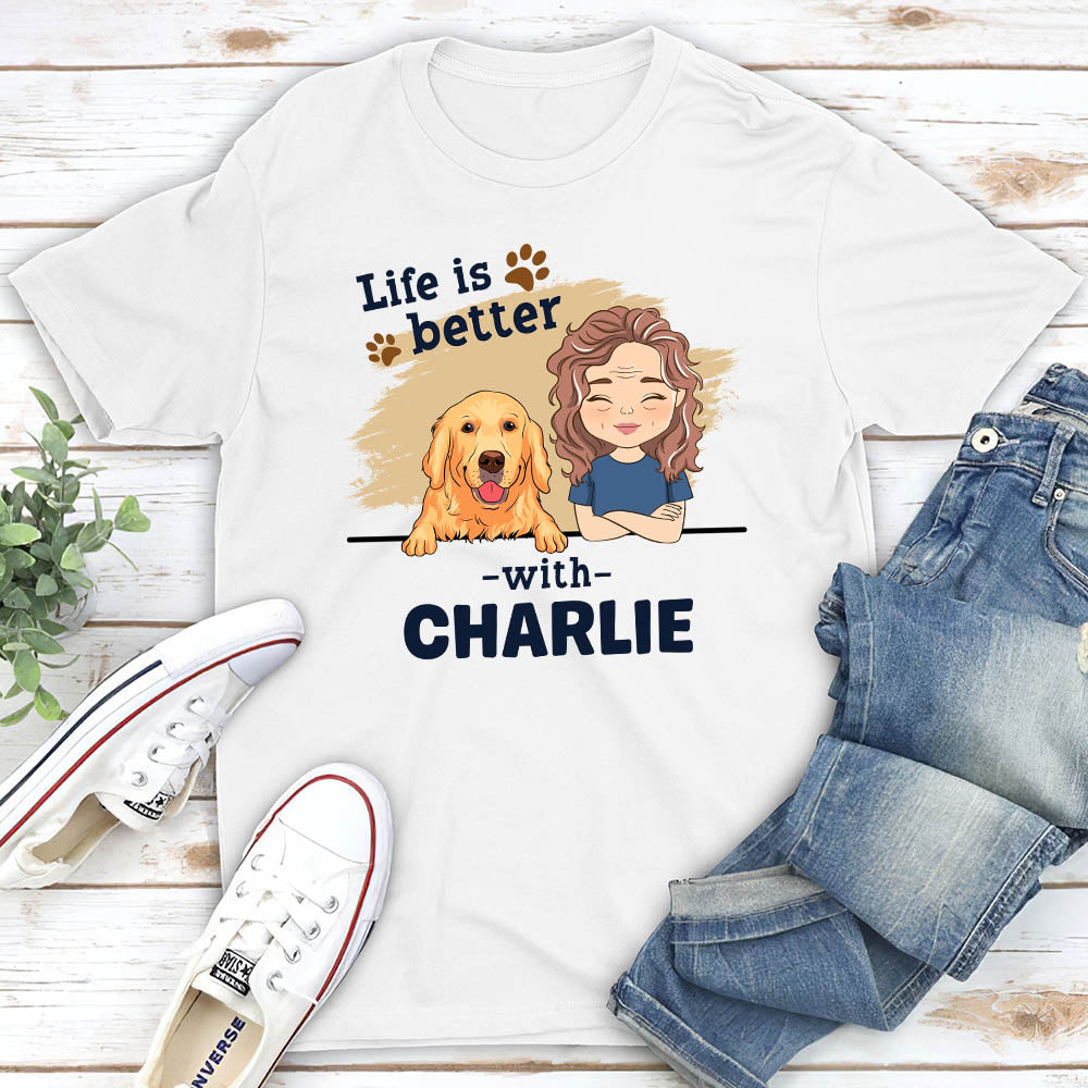 Chibi Dog Personalized Custom Unisex T-shirt - Ideal Gift for Pet Lovers