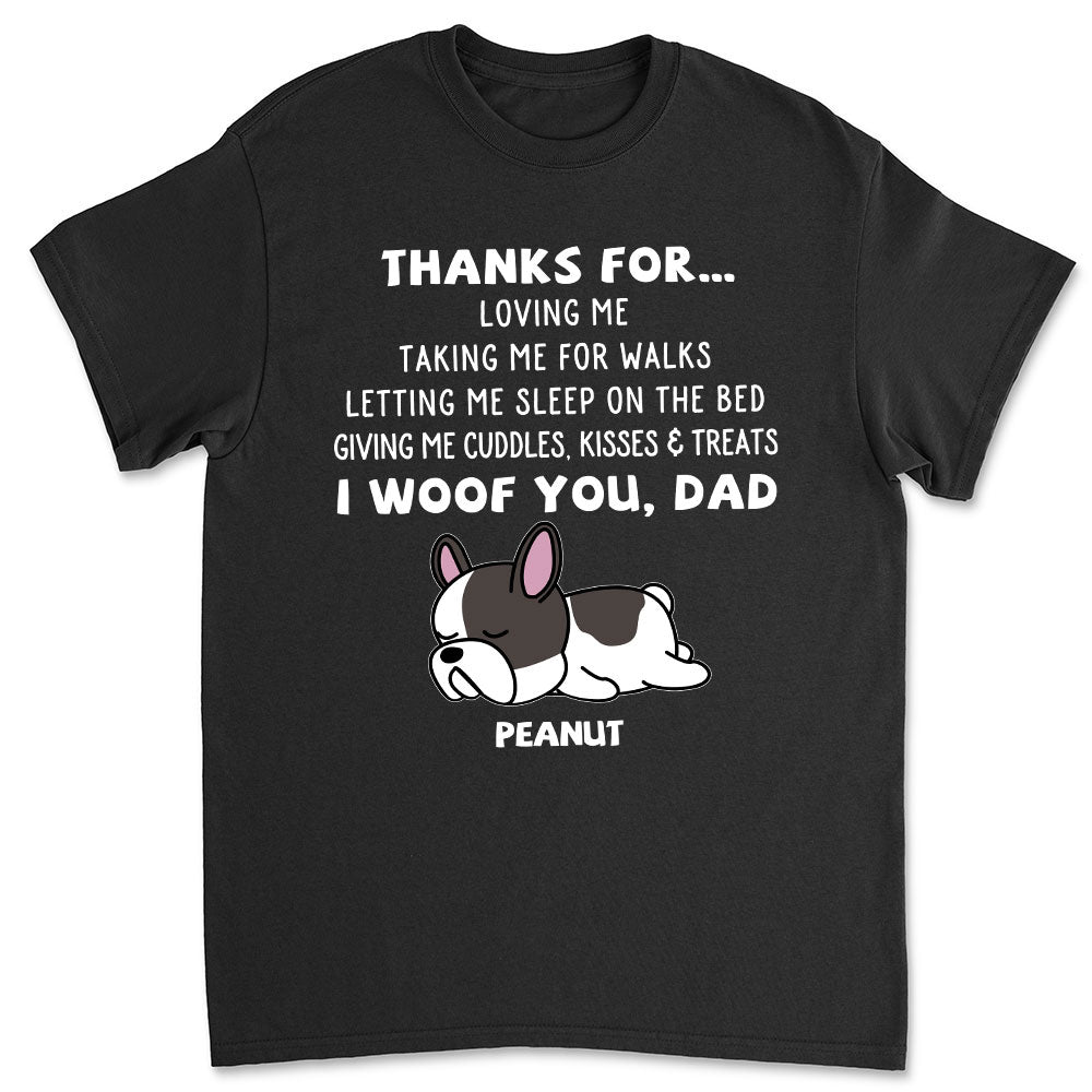 Personalized Unisex 'Thanks For Loving Me' T-shirt - Ideal Gift for Pet Lovers