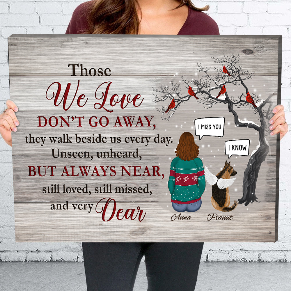 Personalized Custom Canvas Print: Cherish Those We Love and Furry Friends Forever