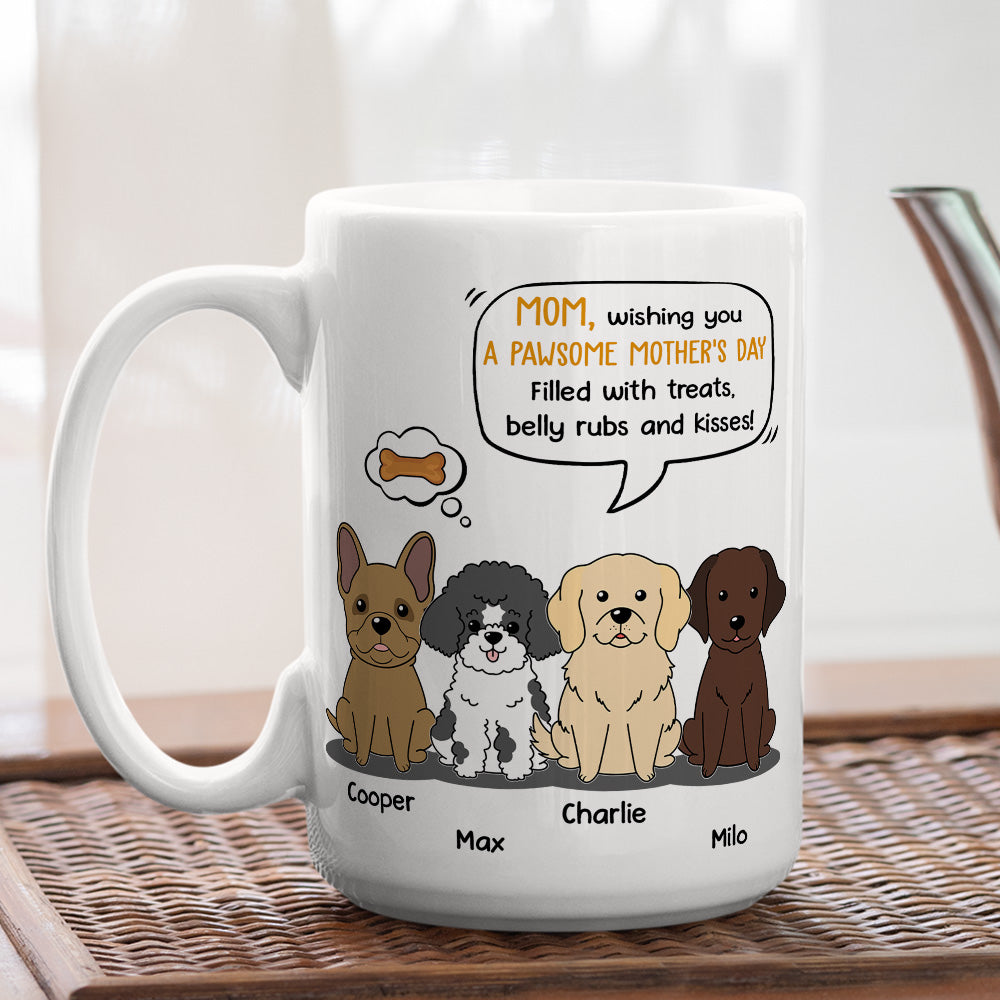 Personalized Custom Coffee Mug Filled with Treats - Ideal Gift for Pet Lovers