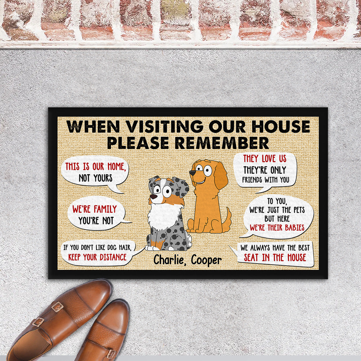 Personalized Pet Photo Doormat - A Warm Welcome for Your Home