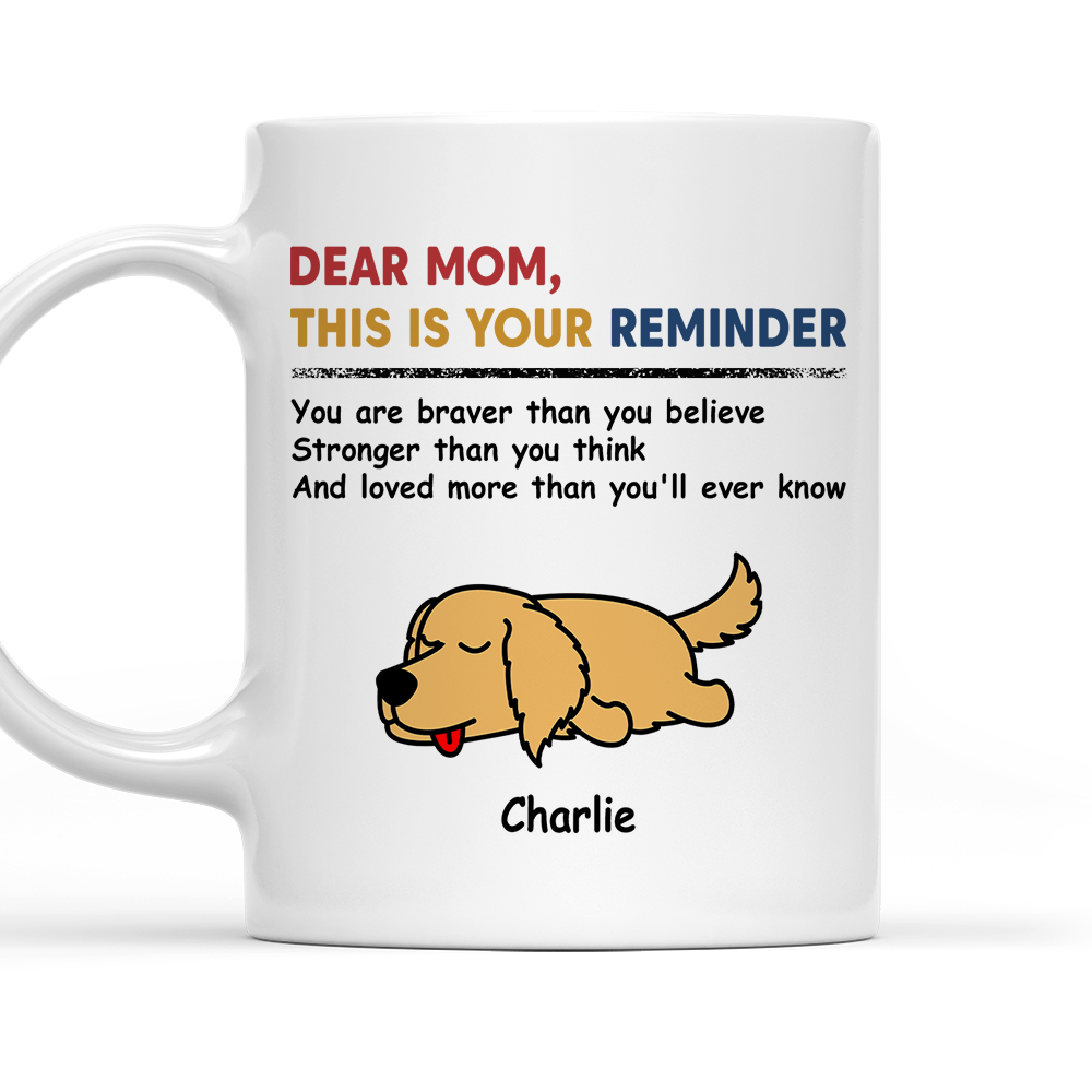 Personalized Custom Reminder Coffee Mug - Ideal Gift for Pet Lovers