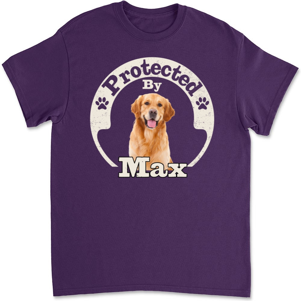 Personalized Human & Dog Photo Ver 2 Unisex T-Shirt - Ideal Gift for Pet Lovers
