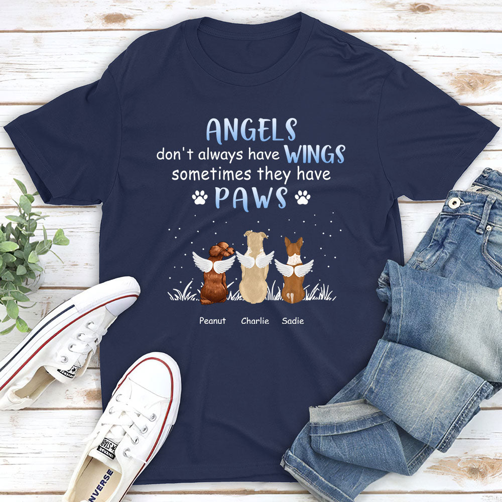 Personalized Angels Don't Always Have Wings Unisex T-Shirt - Ideal Gift for Pet Lovers