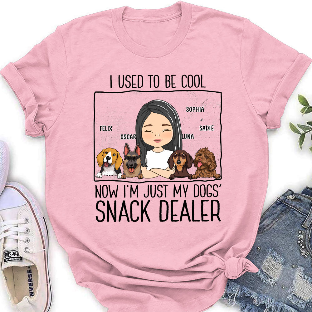 Personalized Just A Snack Dealer Women's T - shirt: Ideal Gift for Pet Lovers