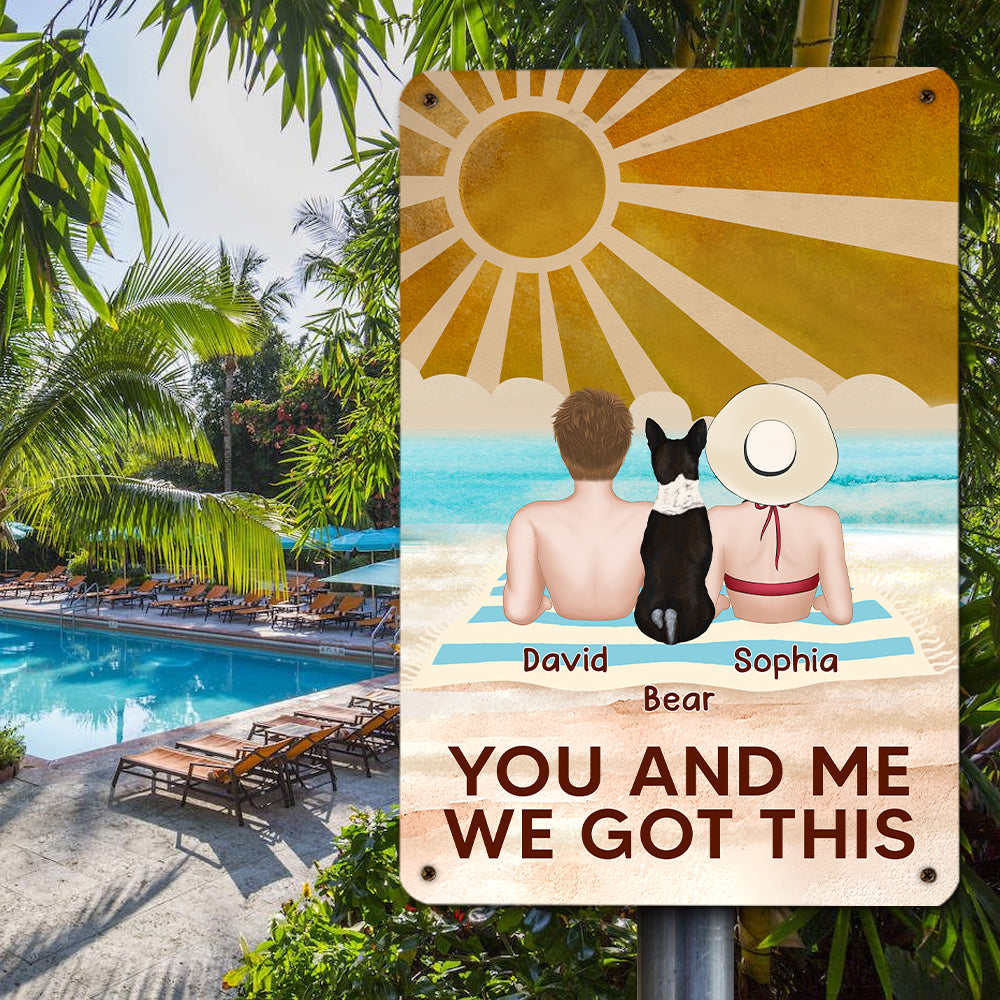 Customizable Personalized Metal Sign - 'We Got This' for Memorable Decor