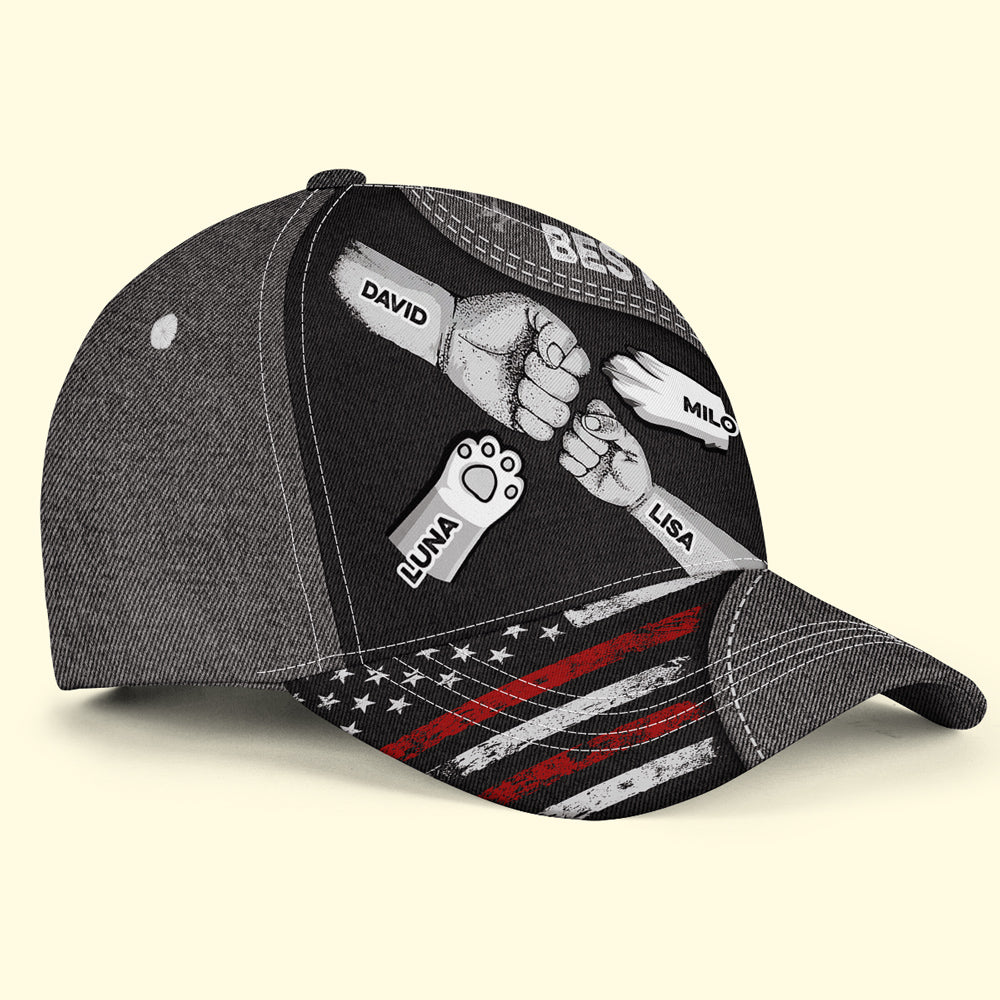 Best Dog Papa Ever Version 2 - Personalized Custom Cap