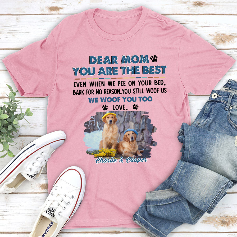 Still Woof You Dad - Customizable Unisex Personalized T - shirt for Pet Lovers