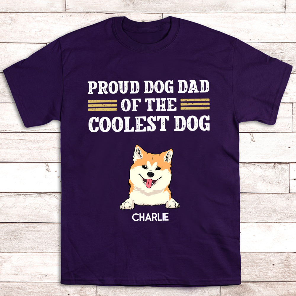 Customizable Unisex 'Proud Dog Dad' T-shirt - Ideal Gift for Pet Lovers
