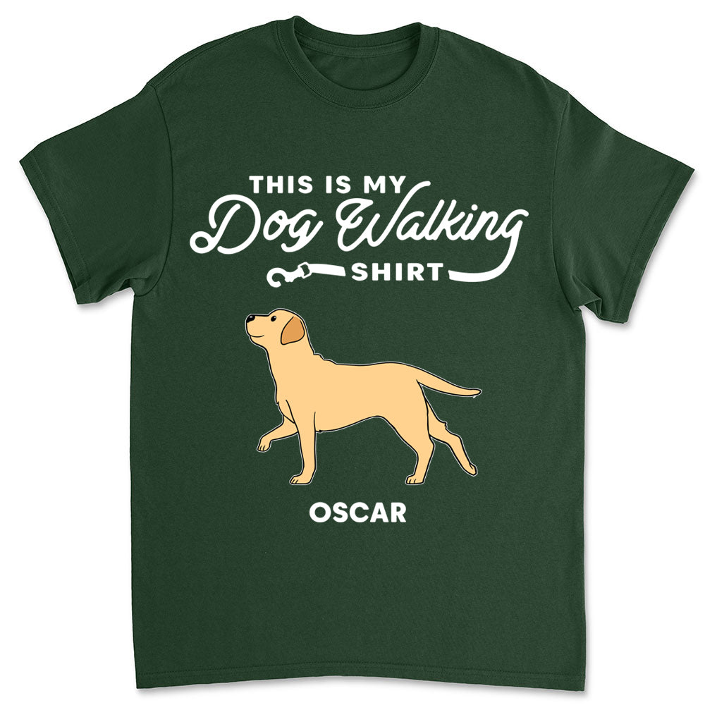 Customizable Unisex Walking T-shirt - Ideal Gift for Pet Lovers