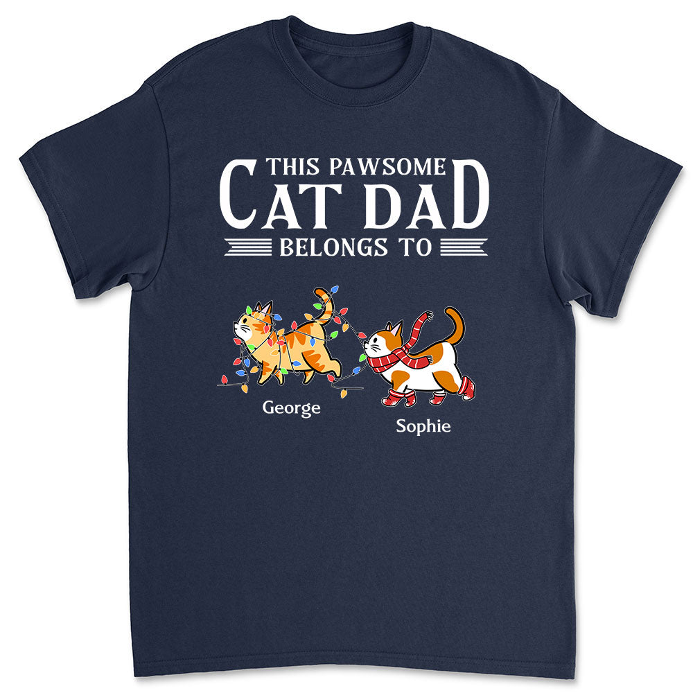 This Pawsome Personalized Custom Unisex Dad T-shirt for Pet Lovers