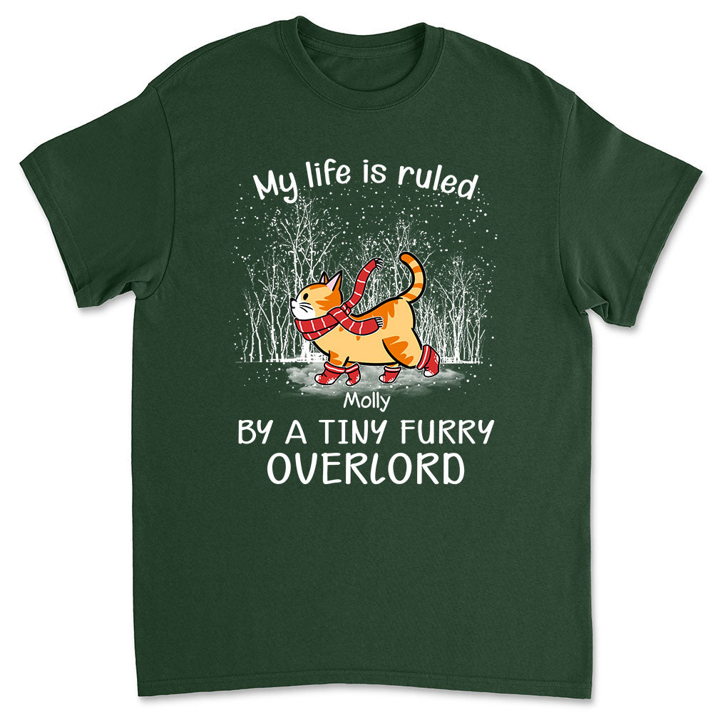 Personalized Unisex 'Ruled By Furry Overlords' T-shirt for Pet Lovers