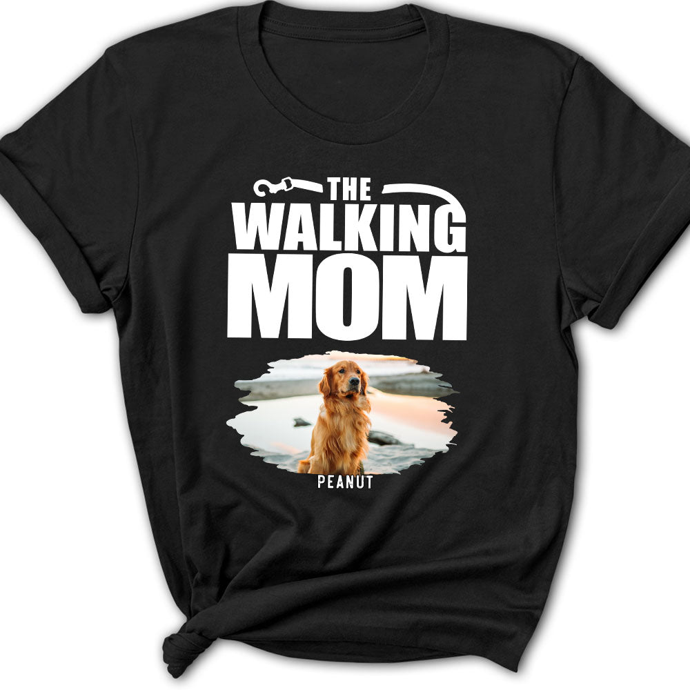 Walking Mom - Customizable Personalized Women's Pet Lover T-shirt