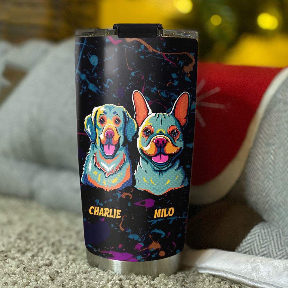 Personalized Custom Tumbler: Let Your Dog Live Like Royalty While You Work Hard