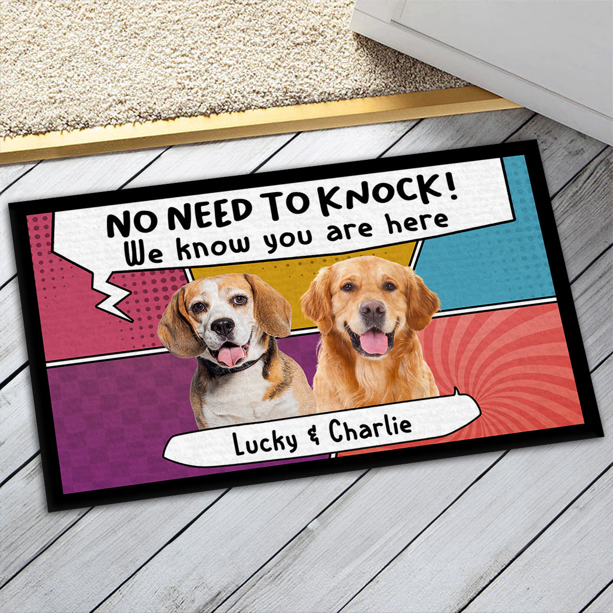 Personalized Pet Photo Doormat - A Warm Welcome for Pet Lovers