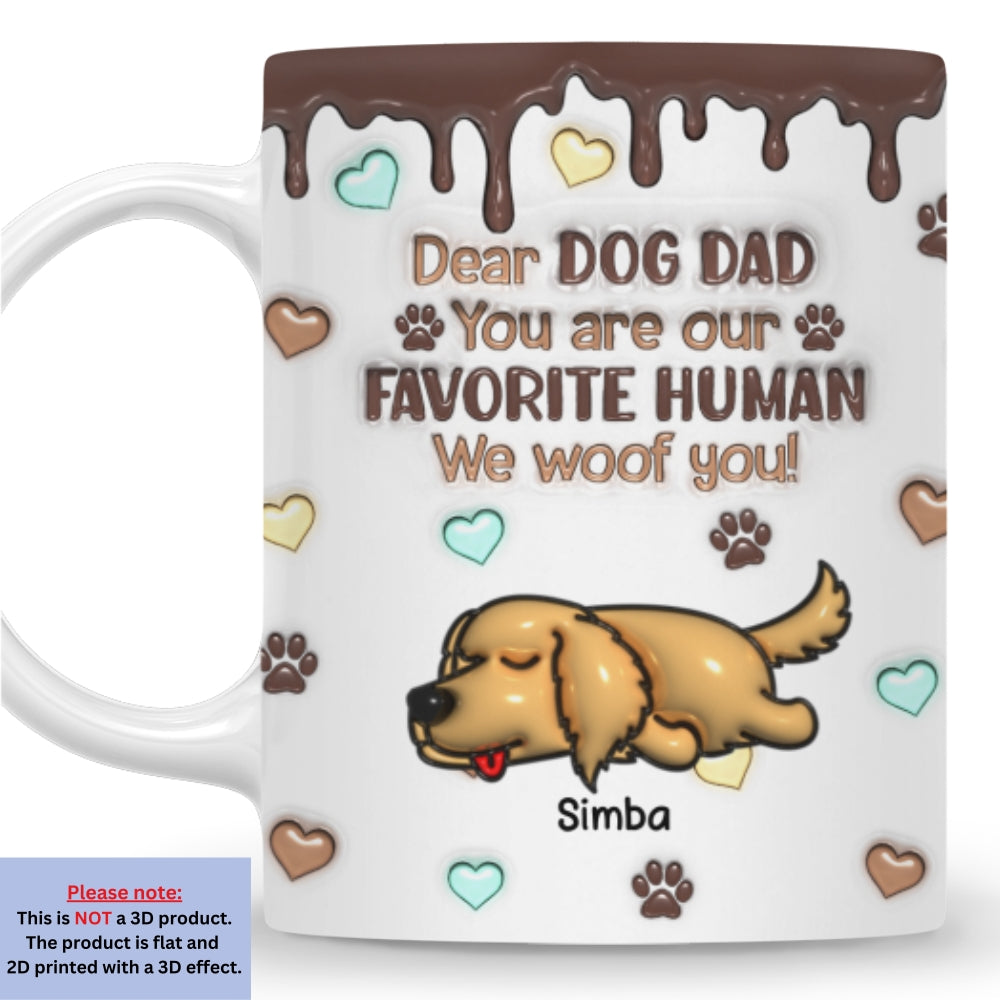 Favorite Human Version 2 - Unique Personalized 3D Inflated Effect Ceramic Mug