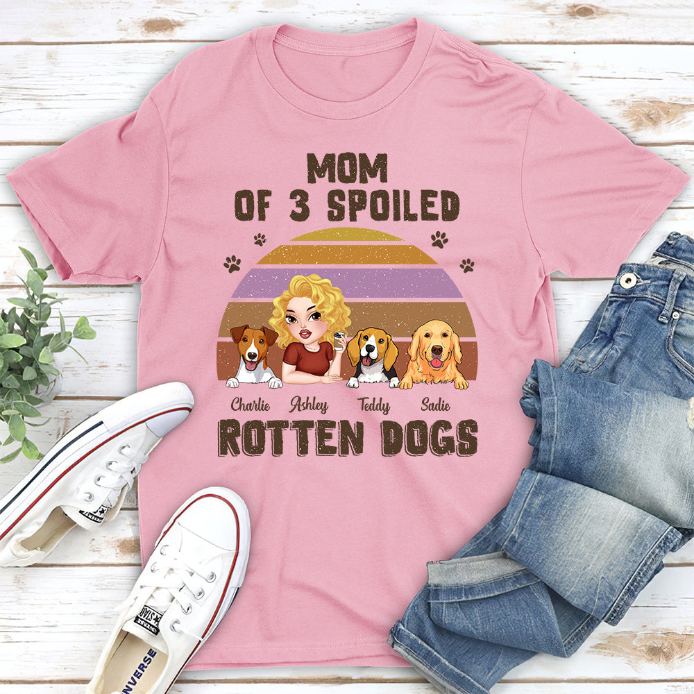 Spoiled Rotten Dogs Version 2 - Customizable Unisex Personalized Pet Lover T-shirt