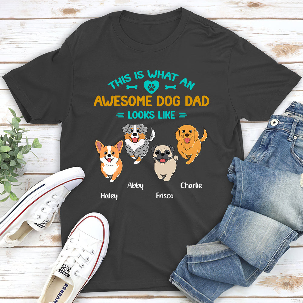 Awesome Personalized Custom Unisex Dog Dad T-shirt - Ideal Gift