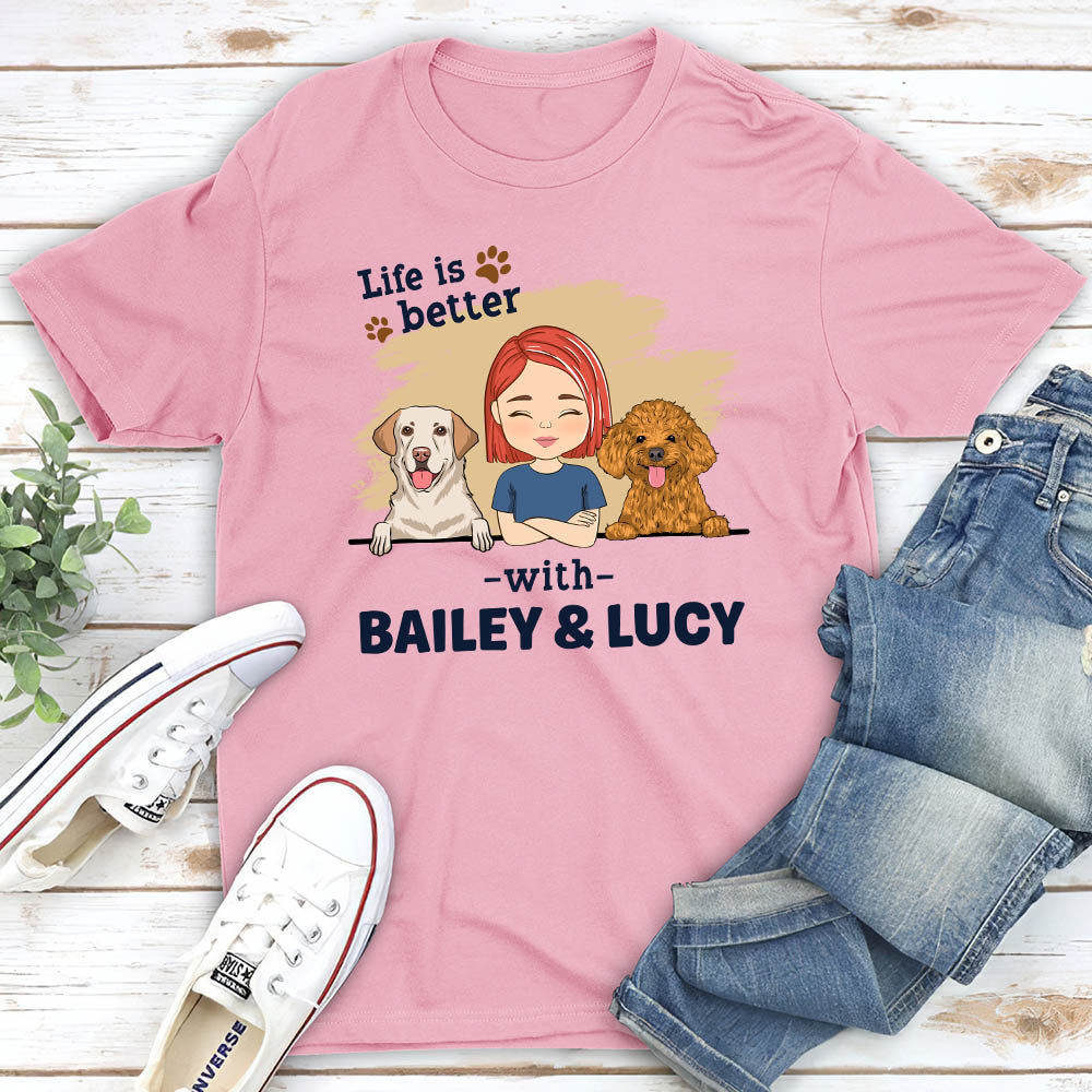 Chibi Dog Personalized Custom Unisex T-shirt - Ideal Gift for Pet Lovers