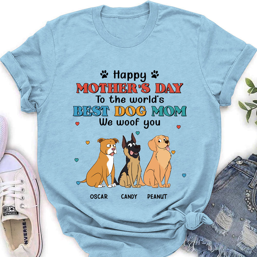 Woof You Dog Mom - Customizable Personalized Women's Pet Lover T-shirt