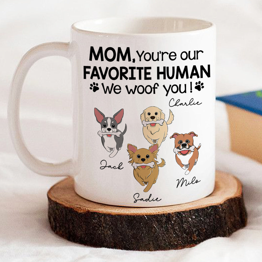 Personalized 'You're Our Fave Human' Custom Coffee Mug for Pet Lovers