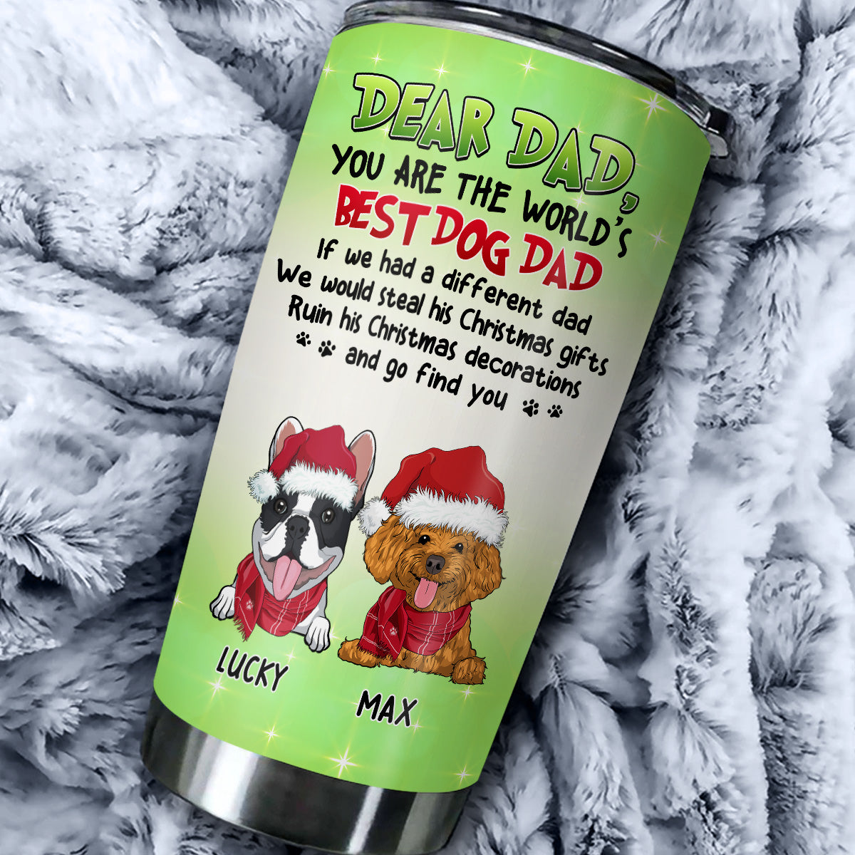 Customizable Christmas Gift: Personalized Stainless Steel Tumbler