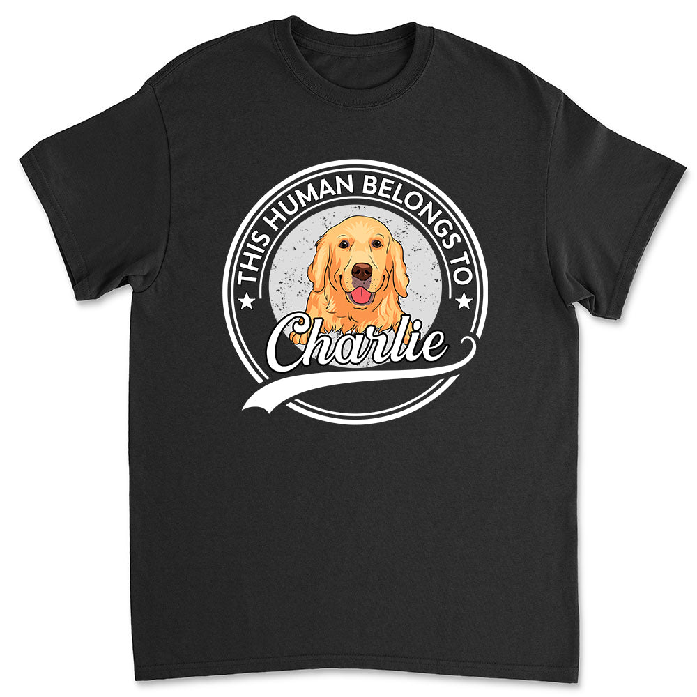 Personalized Custom Unisex T-shirt: A Perfect Gift for Pet Lovers - Human and Dog Couple Design