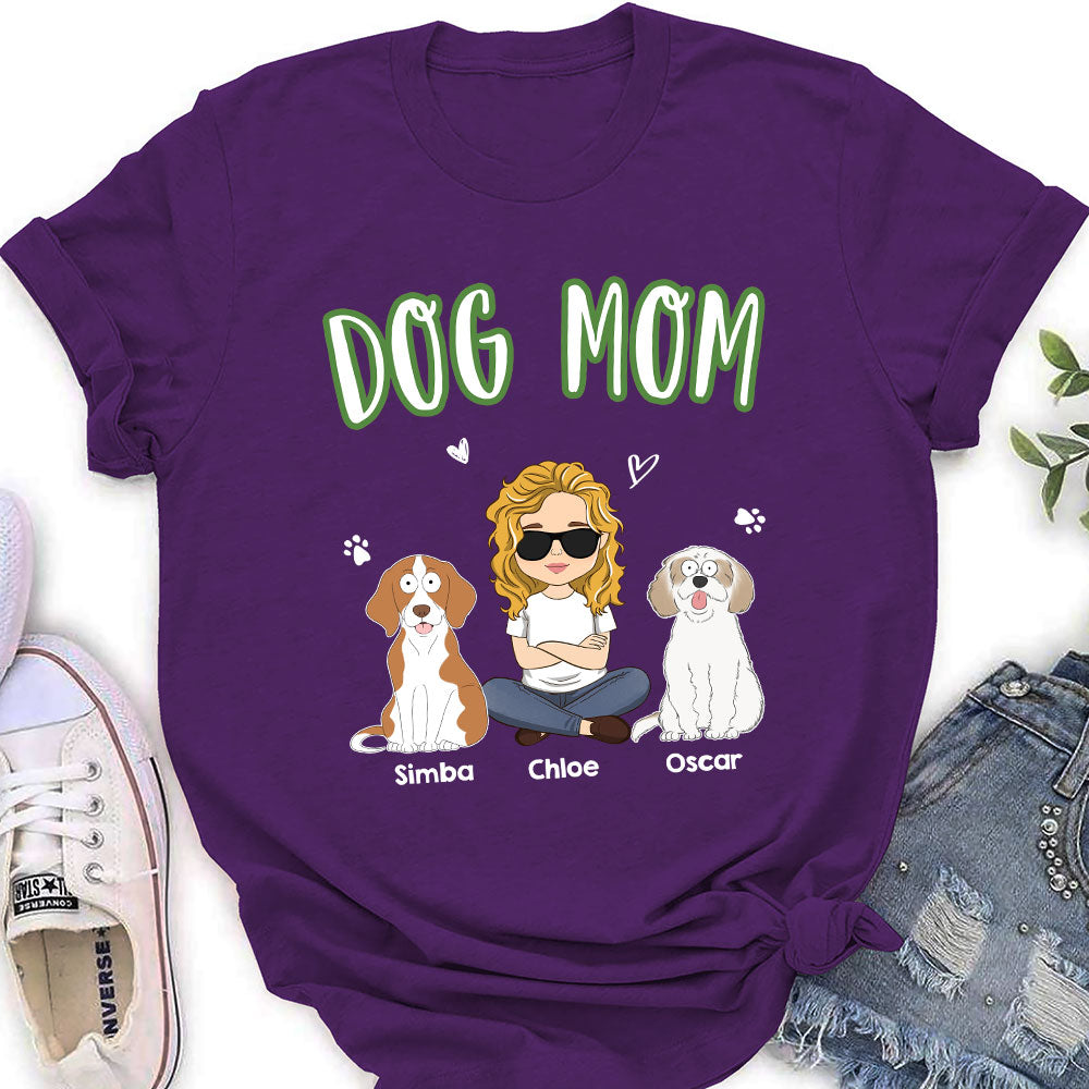 Customizable Personalized Dog Mom Women's T - shirt