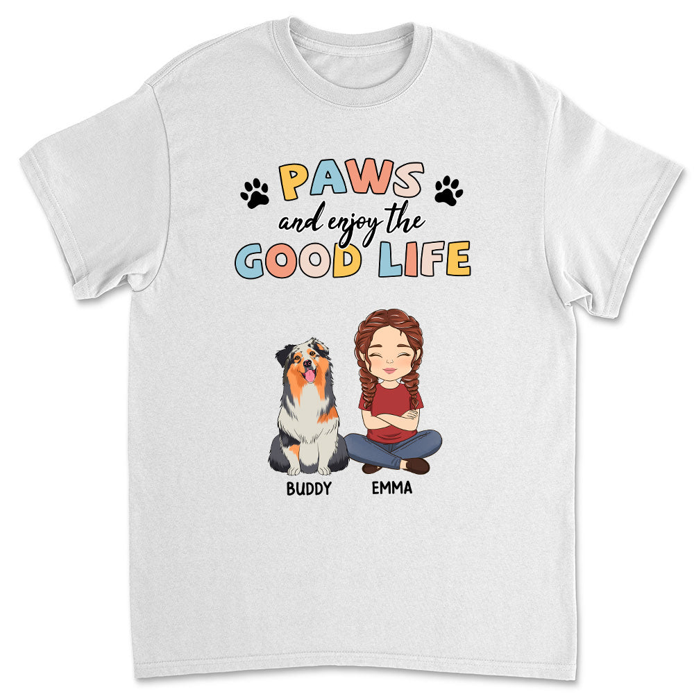 Paws & Good Life - Customizable Unisex Personalized Pet Lover T-shirt
