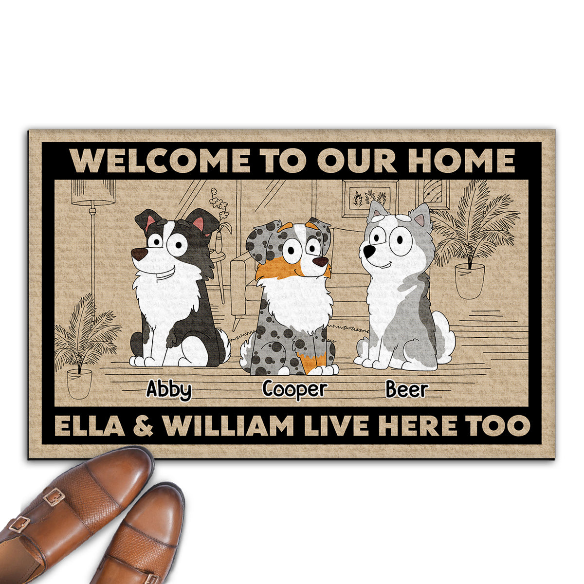Personalized Pet-Friendly Doormat: Welcome Guests with Your Furry Friend's Picture