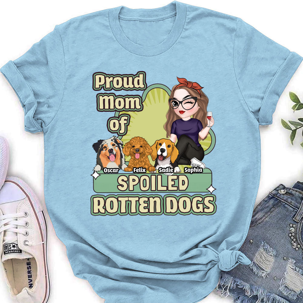 Spoiled Rotten Dog Version 2 - Customizable Personalized Women's T-Shirt for Pet Lovers