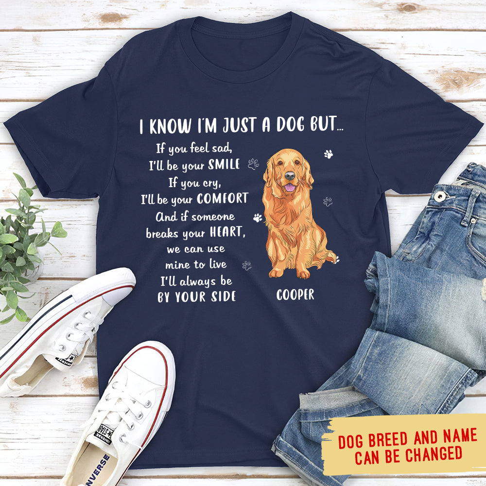 Personalized Custom Premium 'By Your Side' T-shirt for Pet Lovers