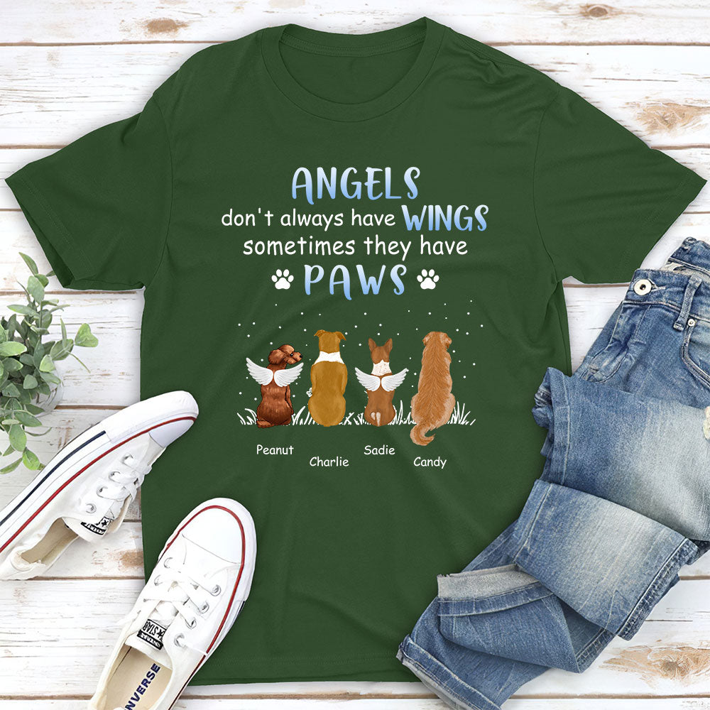 Personalized Angels Don't Always Have Wings Unisex T-Shirt - Ideal Gift for Pet Lovers