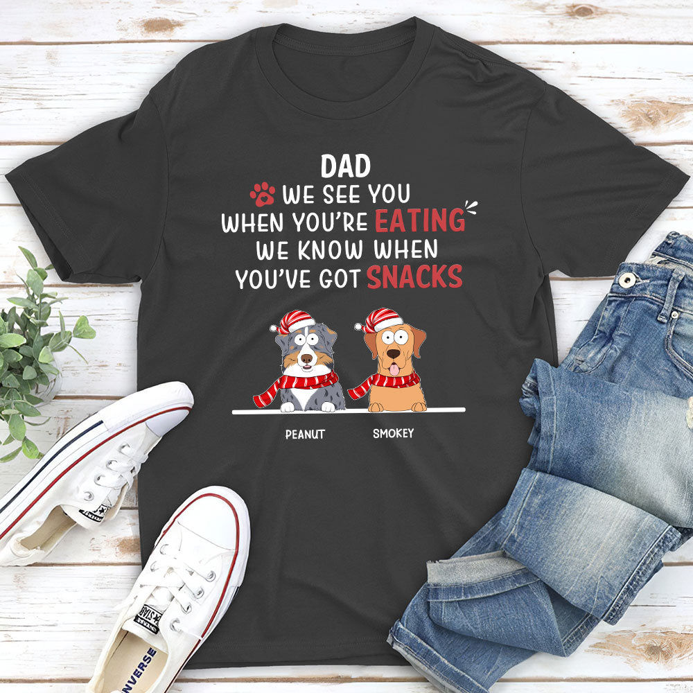 Personalized Unisex 'We Know When' T - shirt: Ideal Gift for Pet Lovers