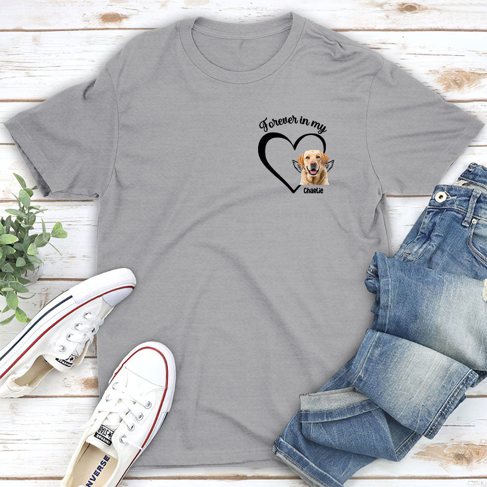 Forever in Heart: Personalized Unisex Pet Lover T - shirt