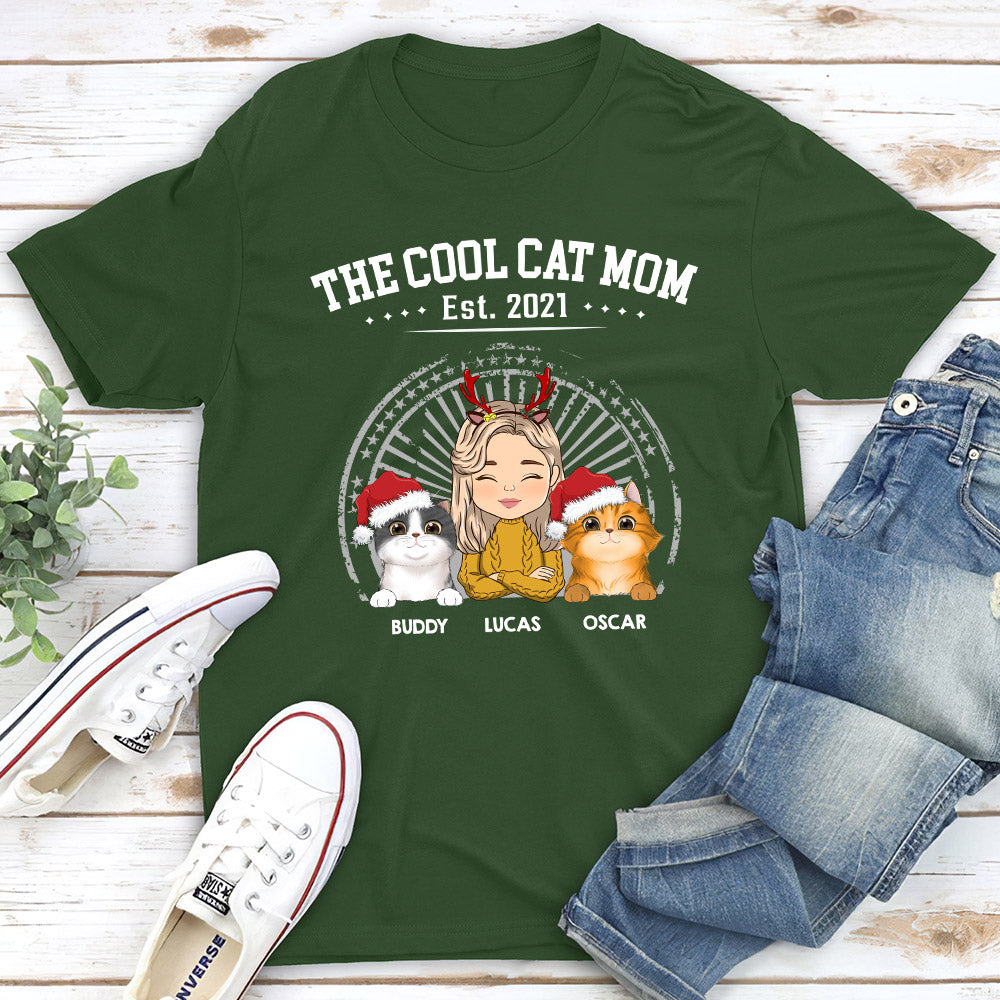 The Awesome Cat Dad - Personalized Custom Unisex T - shirt for Pet Lovers