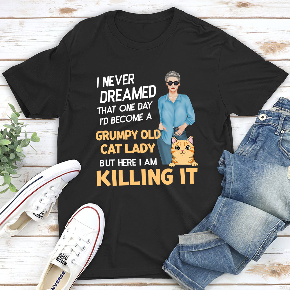 Personalized Custom Unisex Cat Lady T-shirt - Ideal Gift for Pet Lovers
