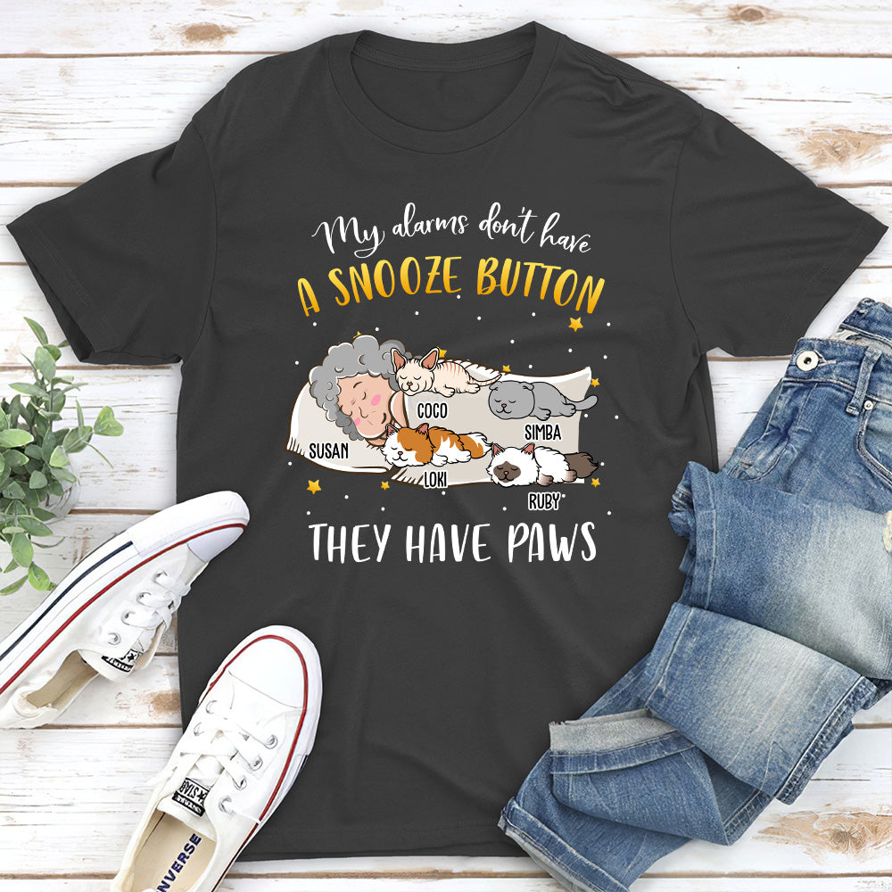 My Alarm Has Paws - Customizable Unisex Personalized Pet Lover T-shirt