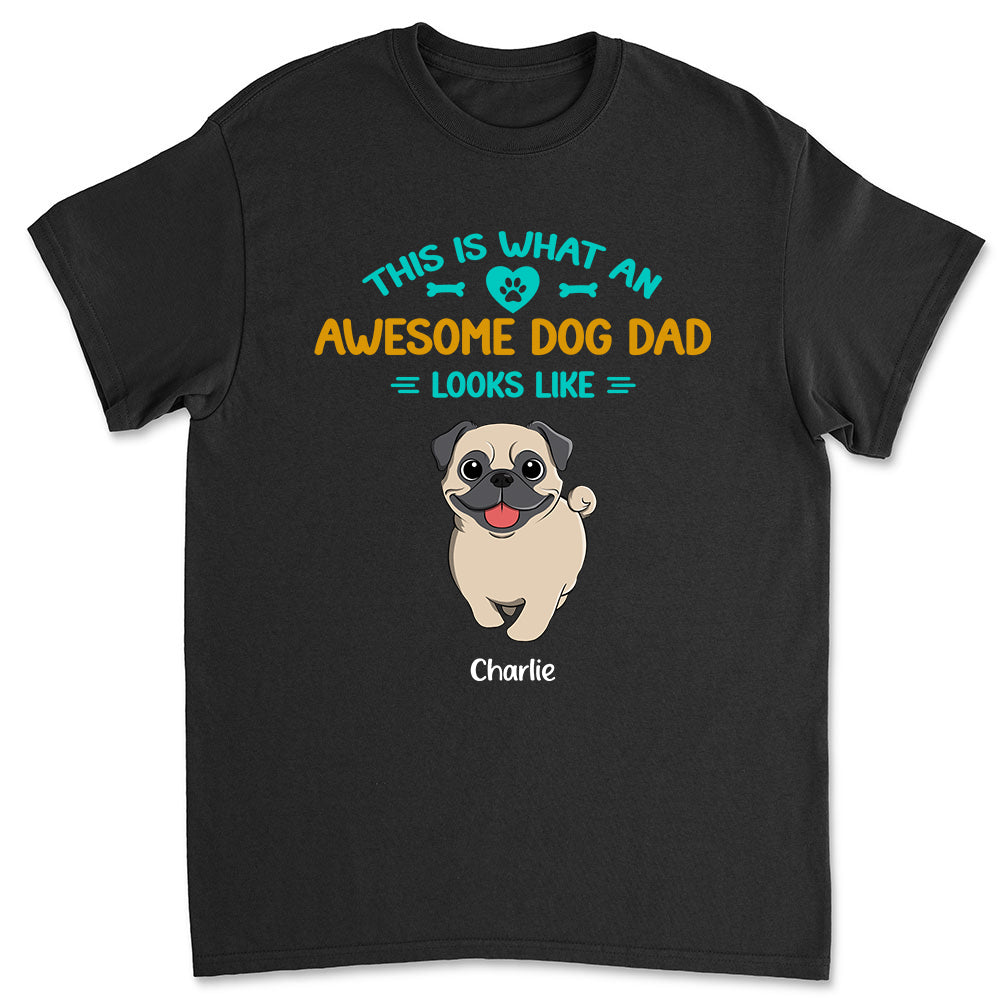 Awesome Personalized Custom Unisex Dog Dad T-shirt - Ideal Gift