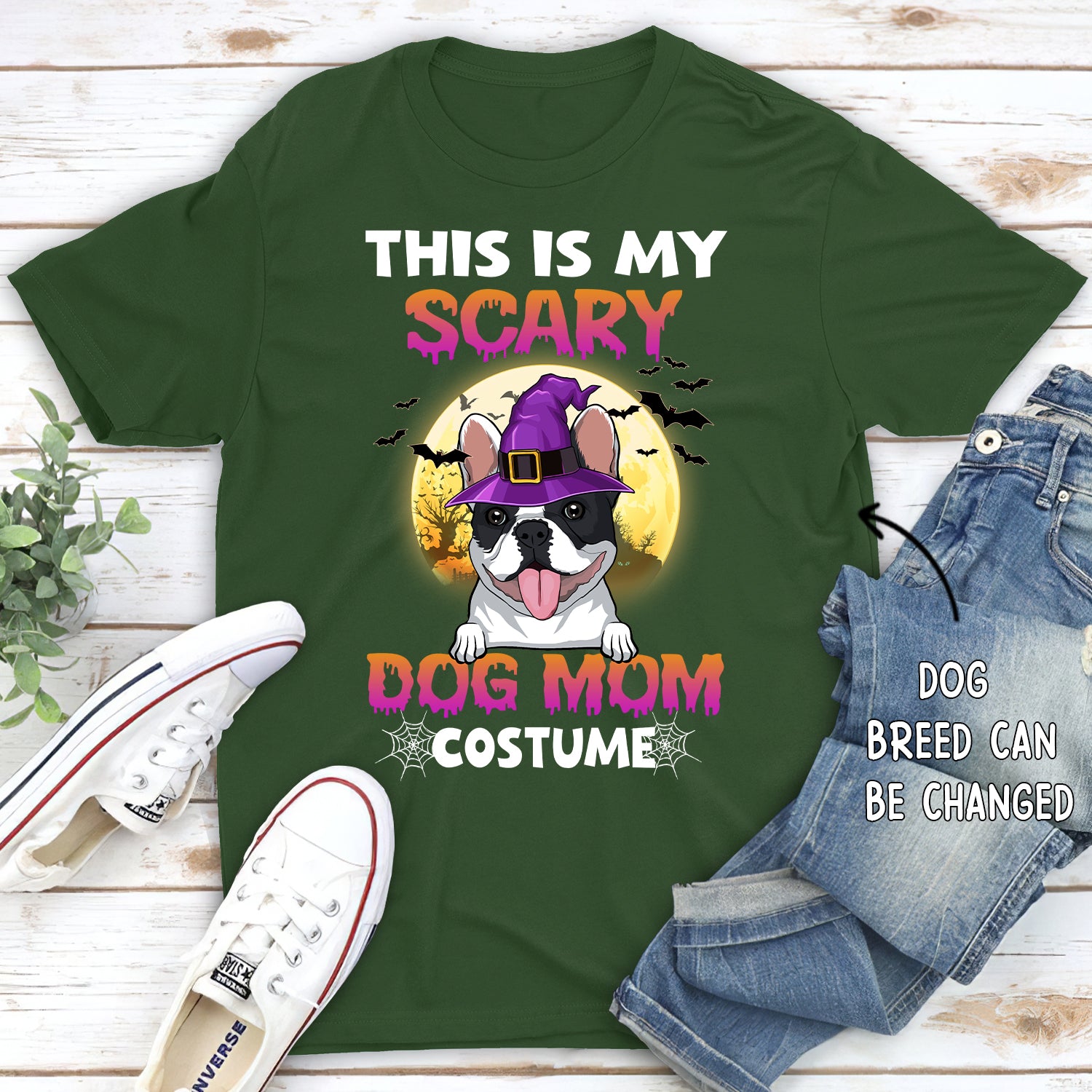 Scary Dog Mom - Customizable Unisex Personalized T-shirt for Pet Lovers