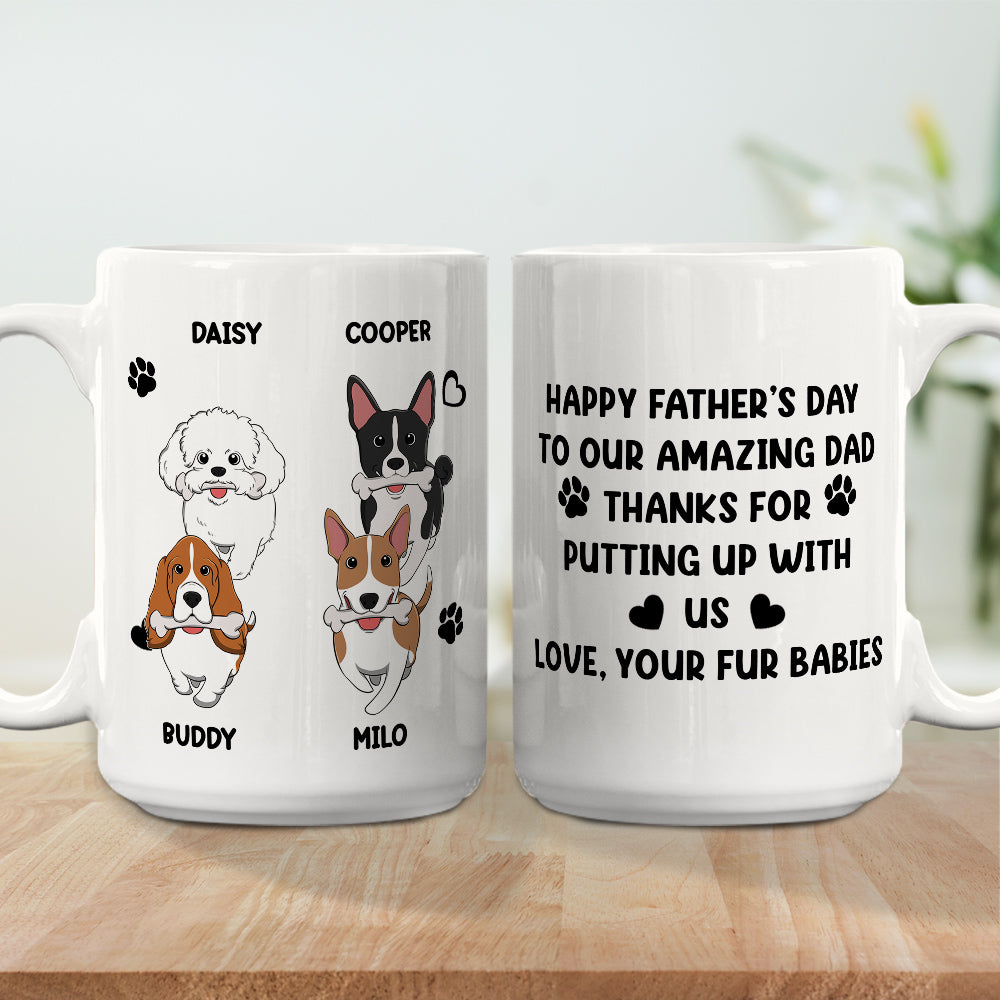 Personalized Custom 'Putting Up With Me' Coffee Mug - Ideal Gift for Pet Lovers