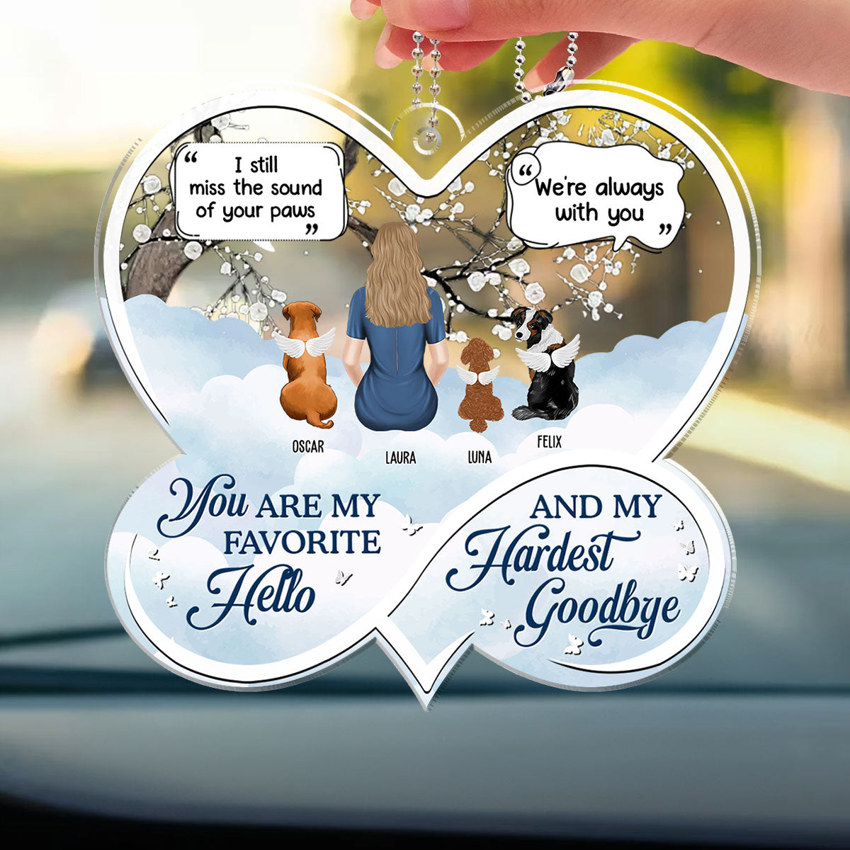 Personalized Acrylic Car Ornament - If Love Could Have Saved You