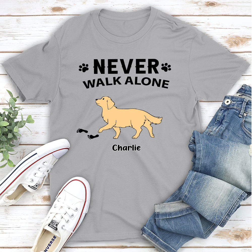 Never Alone - Customizable Unisex Personalized Pet Lover T - shirt