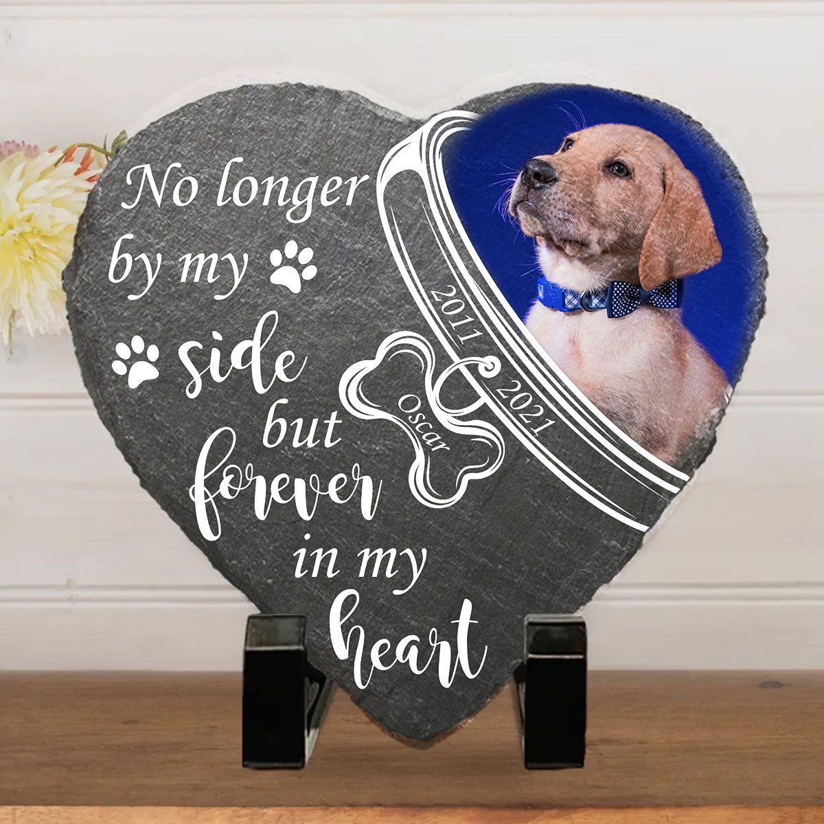 Forever in My Heart - Customizable Pet Memorial Stone for Lasting Remembrance