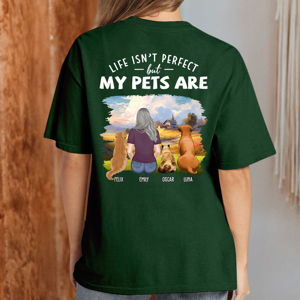 Customizable Unisex Personalized Dog and Cat T-shirt - Ideal Gift for Pet Lovers