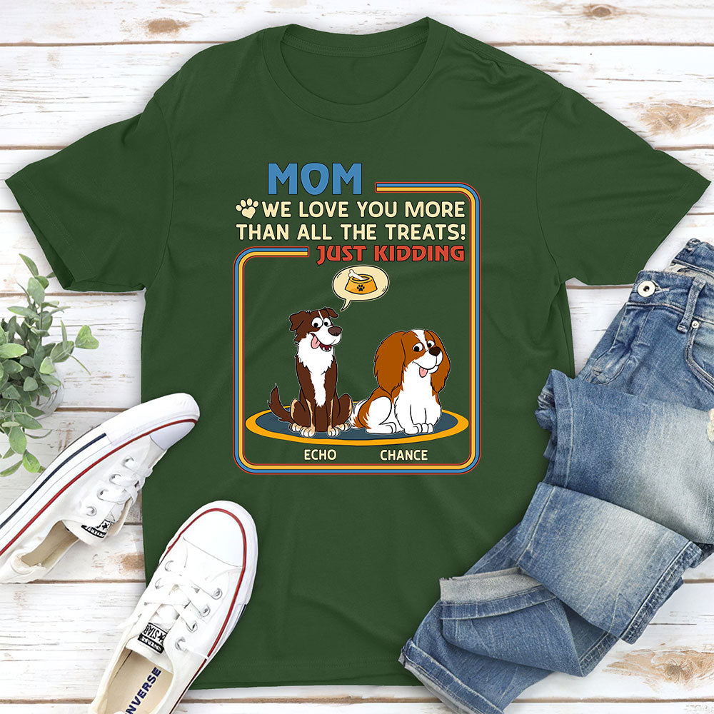 Personalized 'I Love You More Than My Food' Unisex T-shirt - Ideal Gift for Pet Lovers