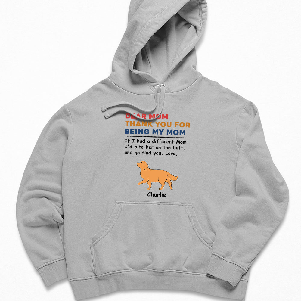 Customizable 'Dogs Bite Butt' Personalized Hoodie for Pet Lovers